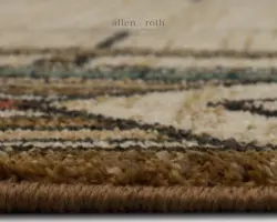 Allen + Roth Looking Glass 8 x 10 (ft) Loomed Polyester Brown Rectangular Indoor Area rug