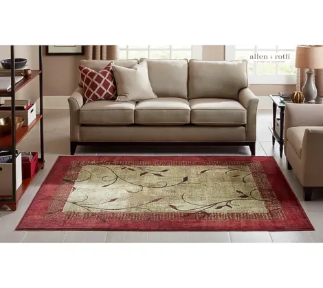 allen and roth red rug