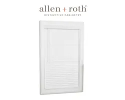 Allen + Roth 35x64-Inch Trim at Home White Faux Wood Blinds